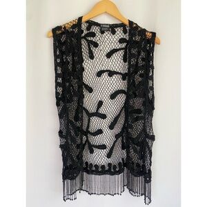 Sharmark Las Vegas Beaded Vest 1993 Vintage